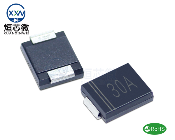 1.5SMC30A參數(shù),TVS二極管1.5SMC30A瞬態(tài)抑制二極管