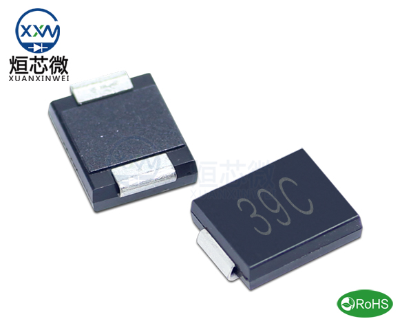 1.5SMC39CA參數(shù),TVS二極管1.5SMC39CA瞬態(tài)抑制二極管